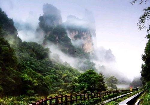 张家界景区吃瓜,瓜果飘香，味蕾盛宴